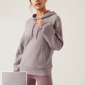 Athleta Balance Waffle Hoodie Sweatshirt